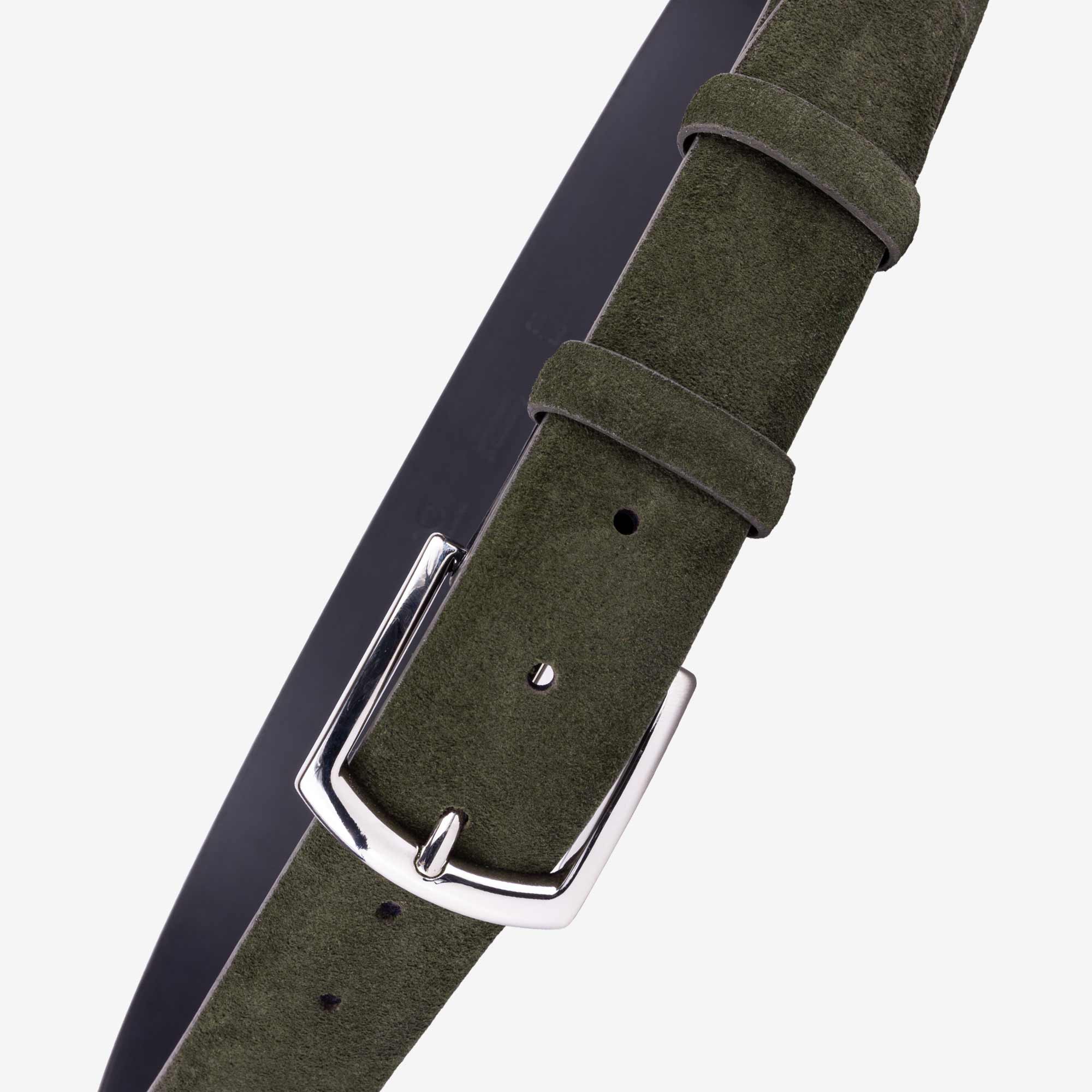 Giuseppe-Classic-Suede-Belt-Green-Men-4