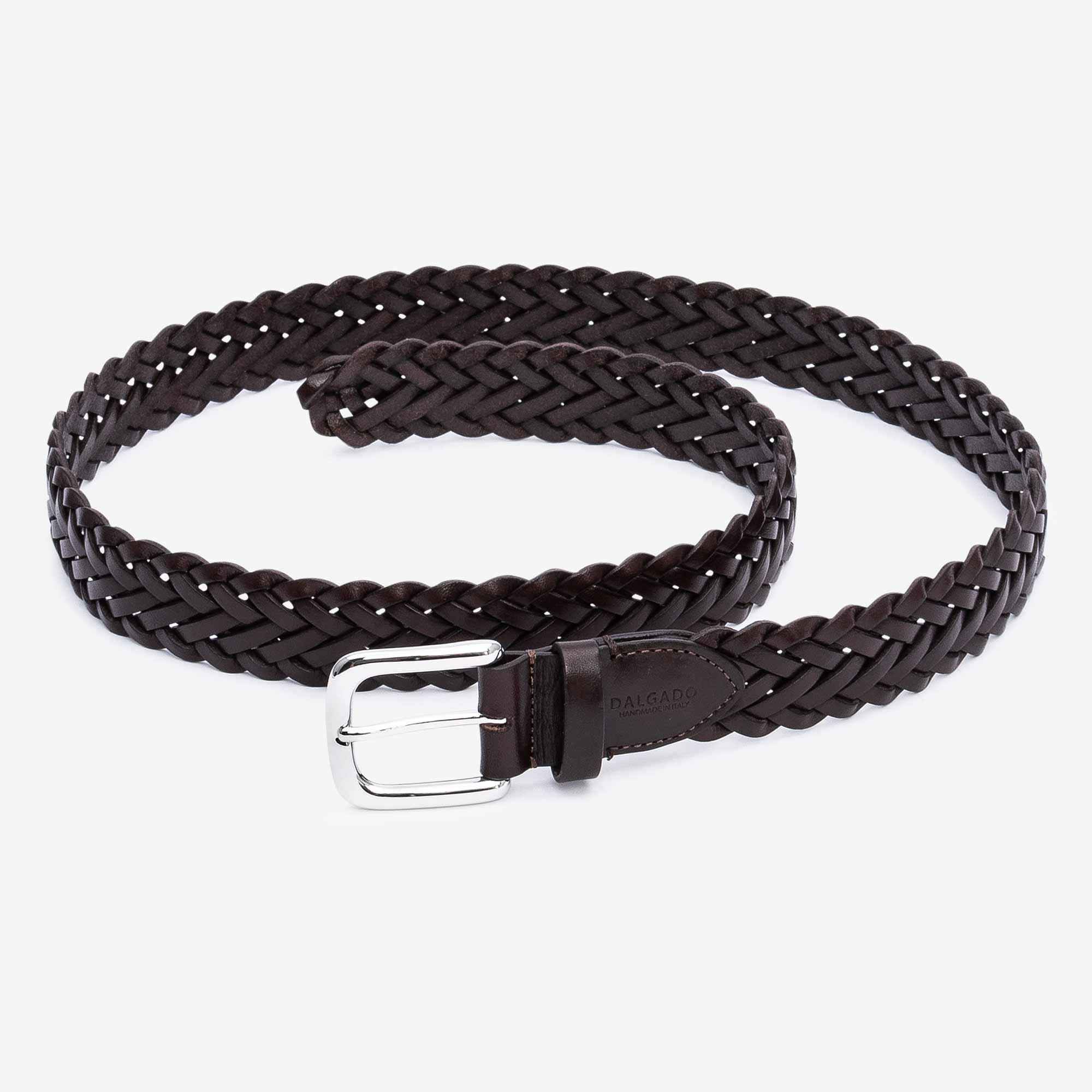 Leonardo-Braided-Leather-Belt-Brown-Men-3