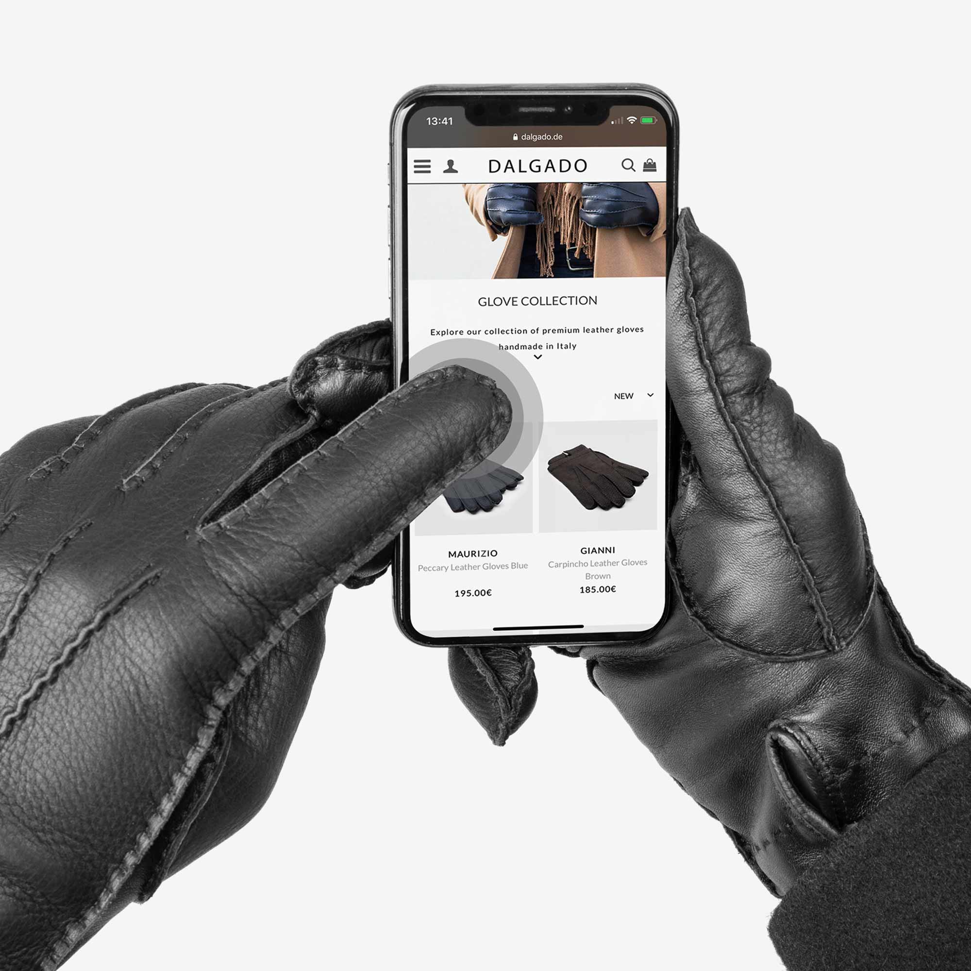 Pierluigi-Deer-Leather-Gloves-Black-11