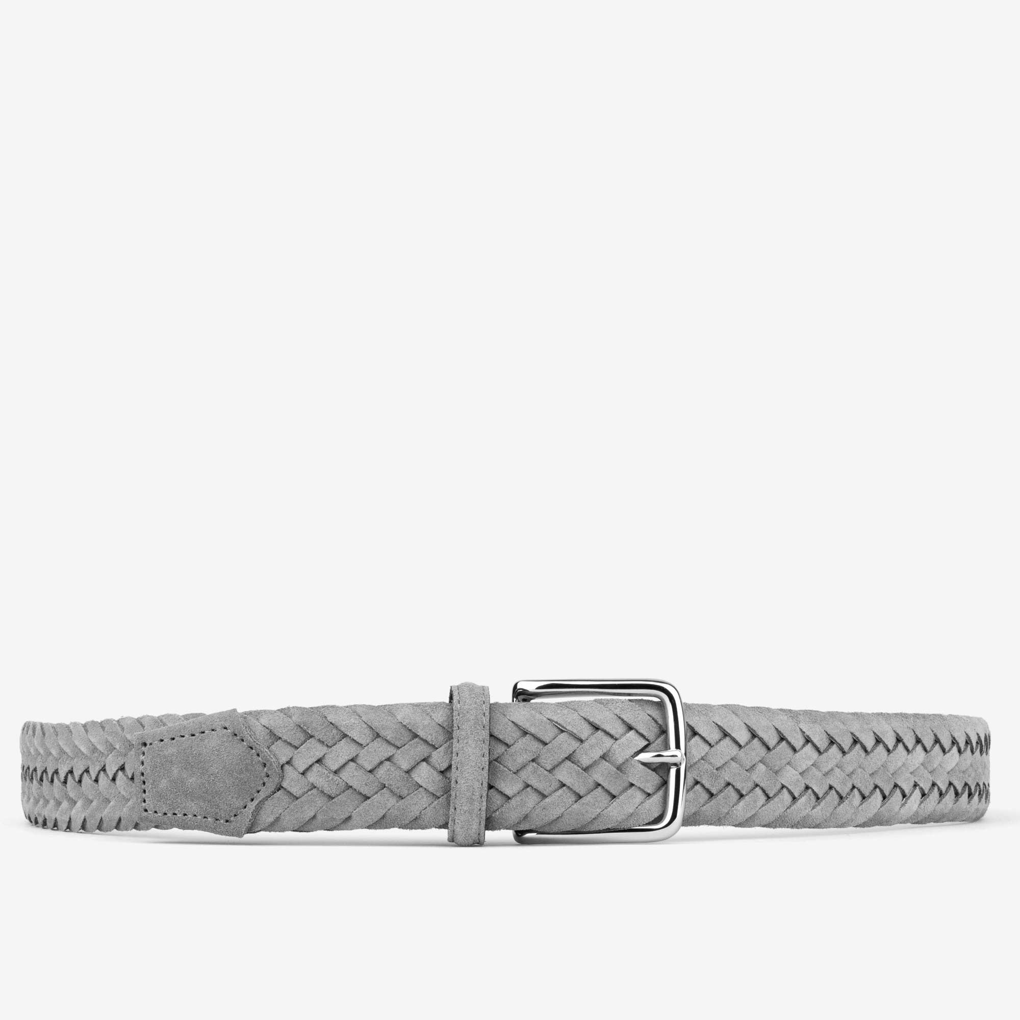 Umberto-Braided-Leather-Belt-Grey-Men-2