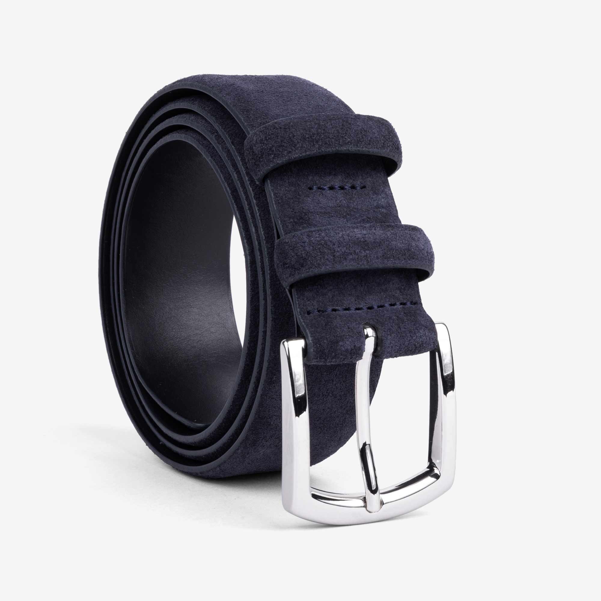 Alfredo-Classic-Suede-Belt-Blue-Men-1