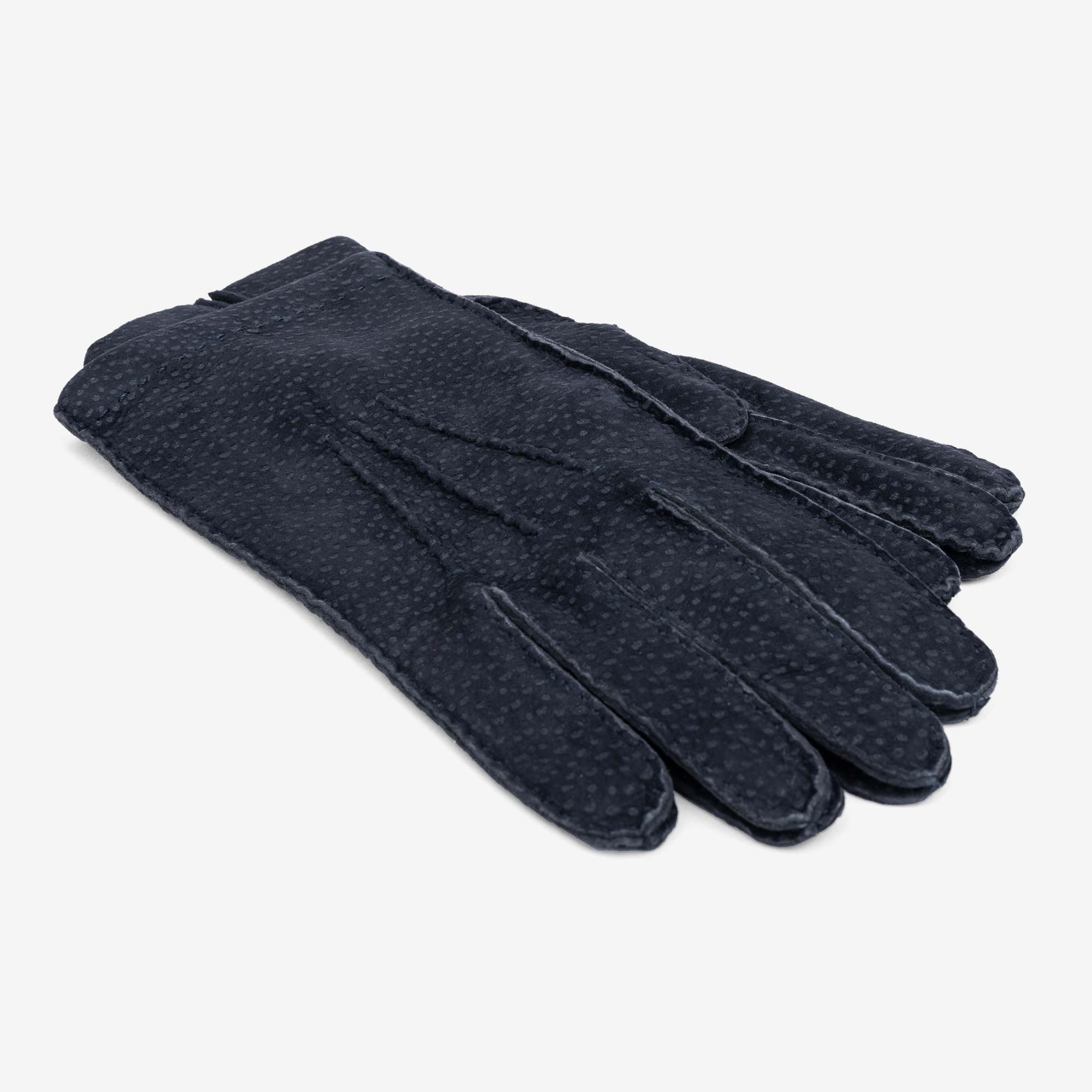 Enzo-Carpincho-Leather-Gloves-Blue-Men-1
