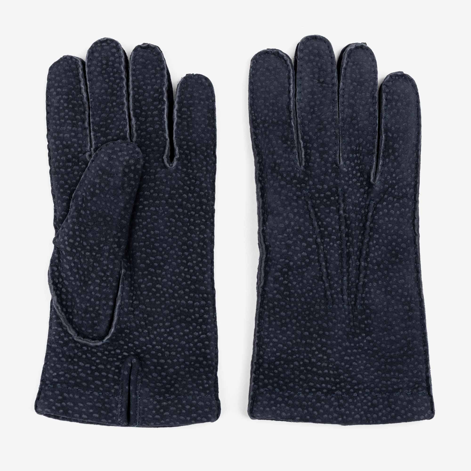 Enzo-Carpincho-Leather-Gloves-Blue-Men-7