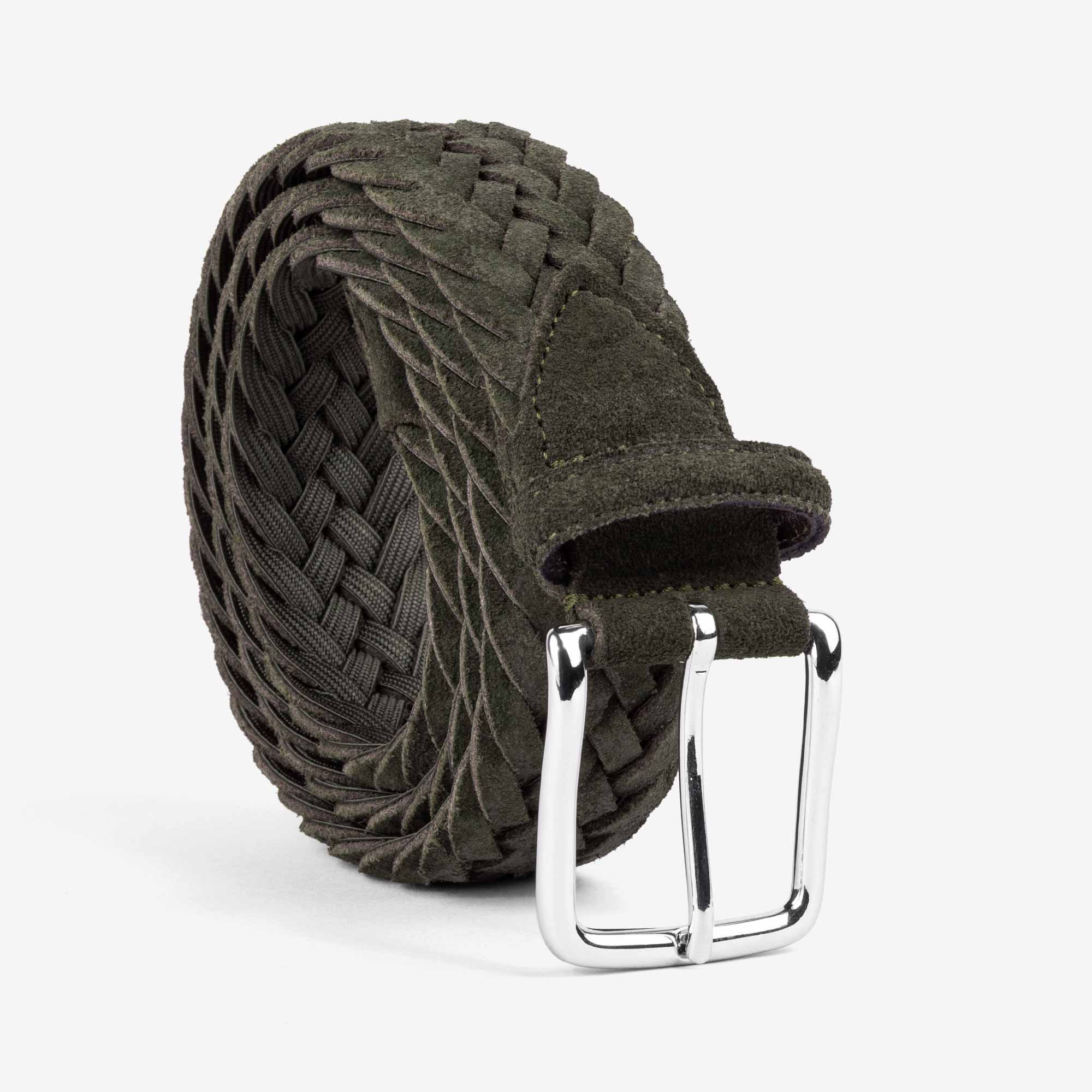 Giuseppe-Braided-Suede-Belt-Green-Men-7
