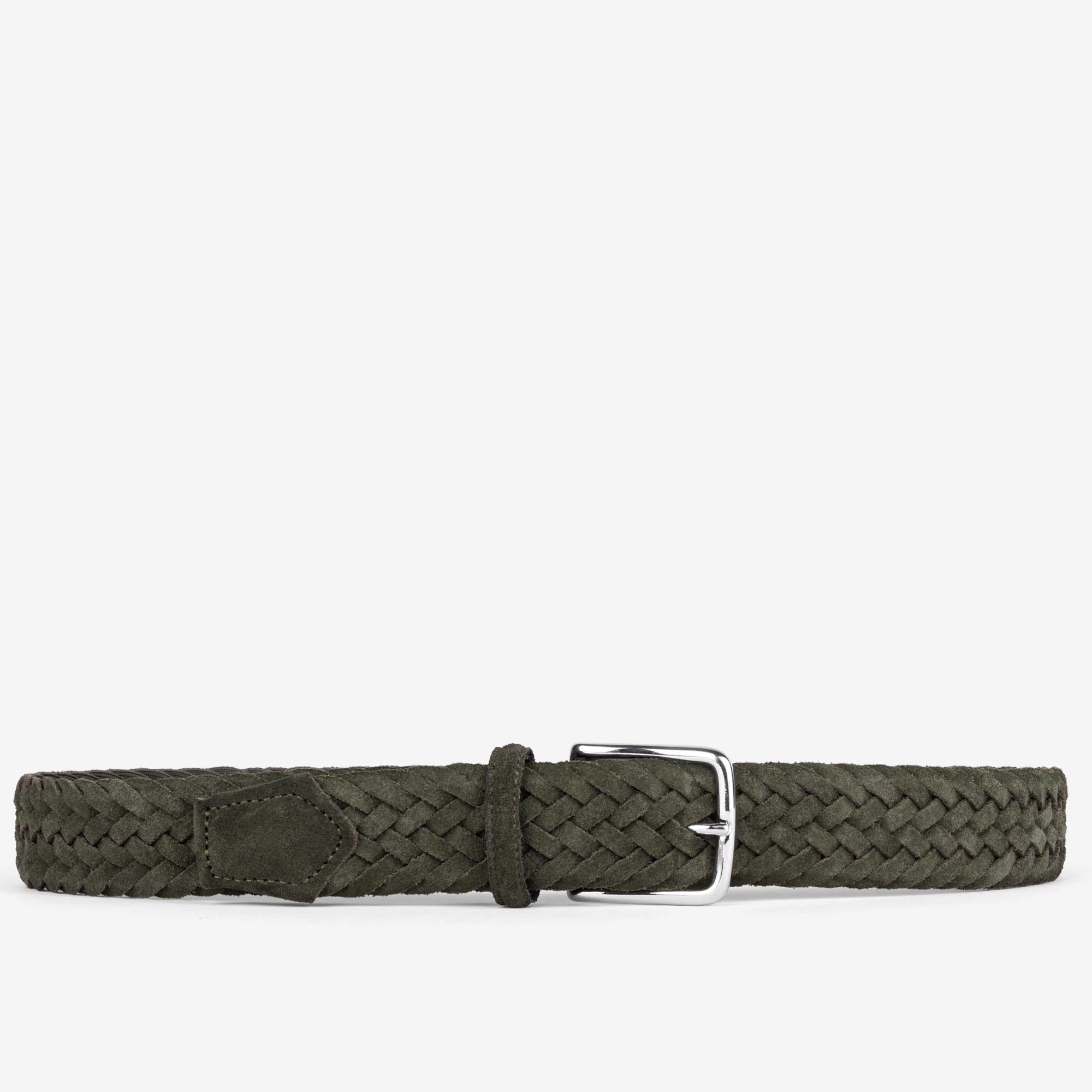 Giuseppe-Braided-Suede-Belt-Green-Men-8