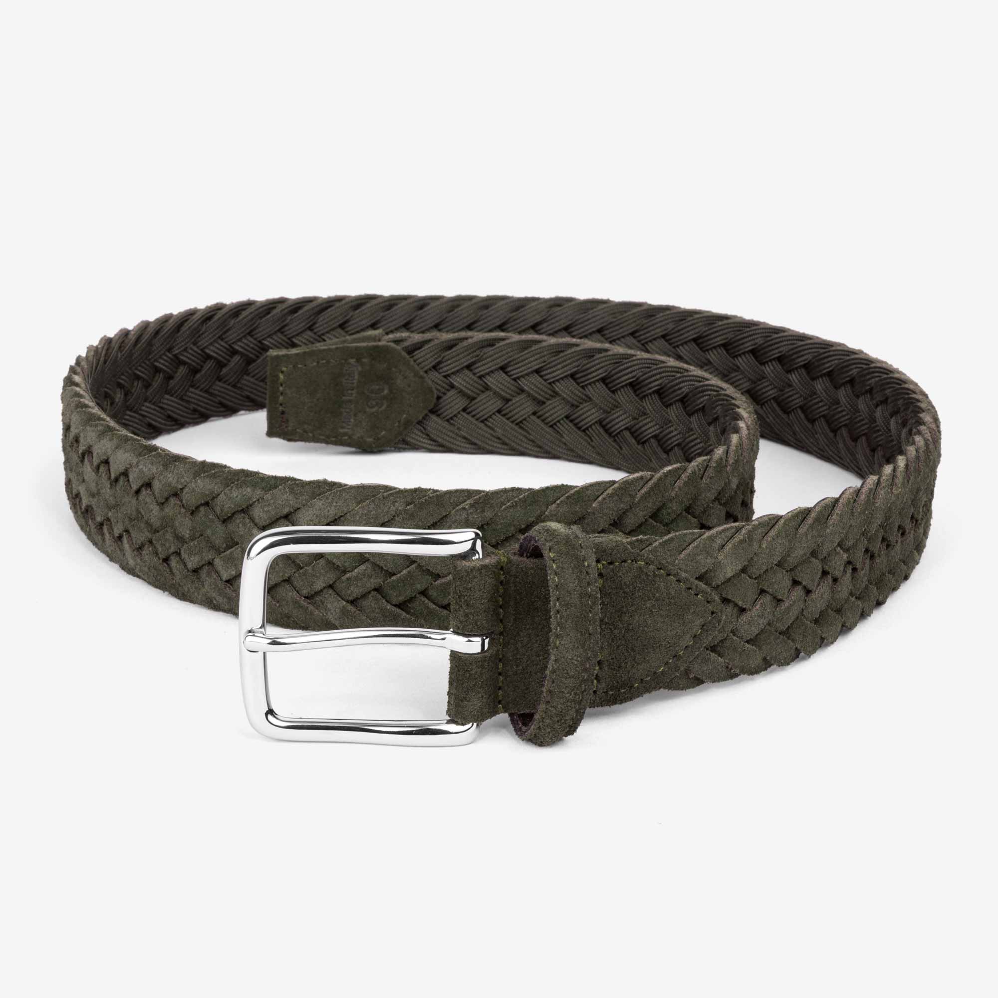 Giuseppe-Braided-Suede-Belt-Green-Men-9