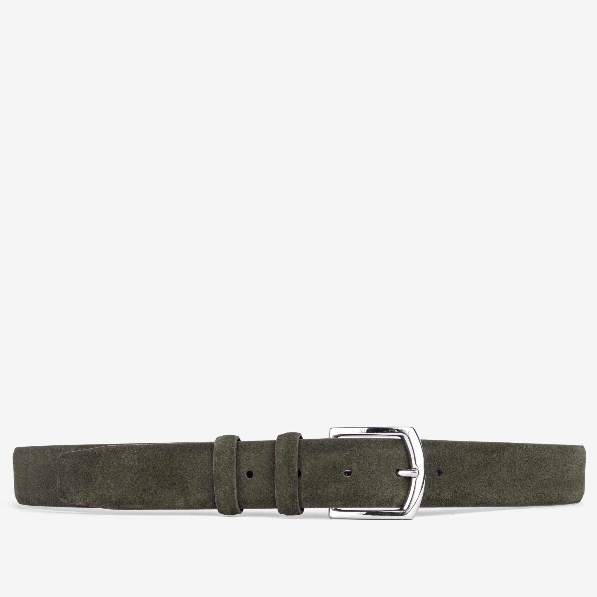 Giuseppe-Classic-Suede-Belt-Green-Men-2