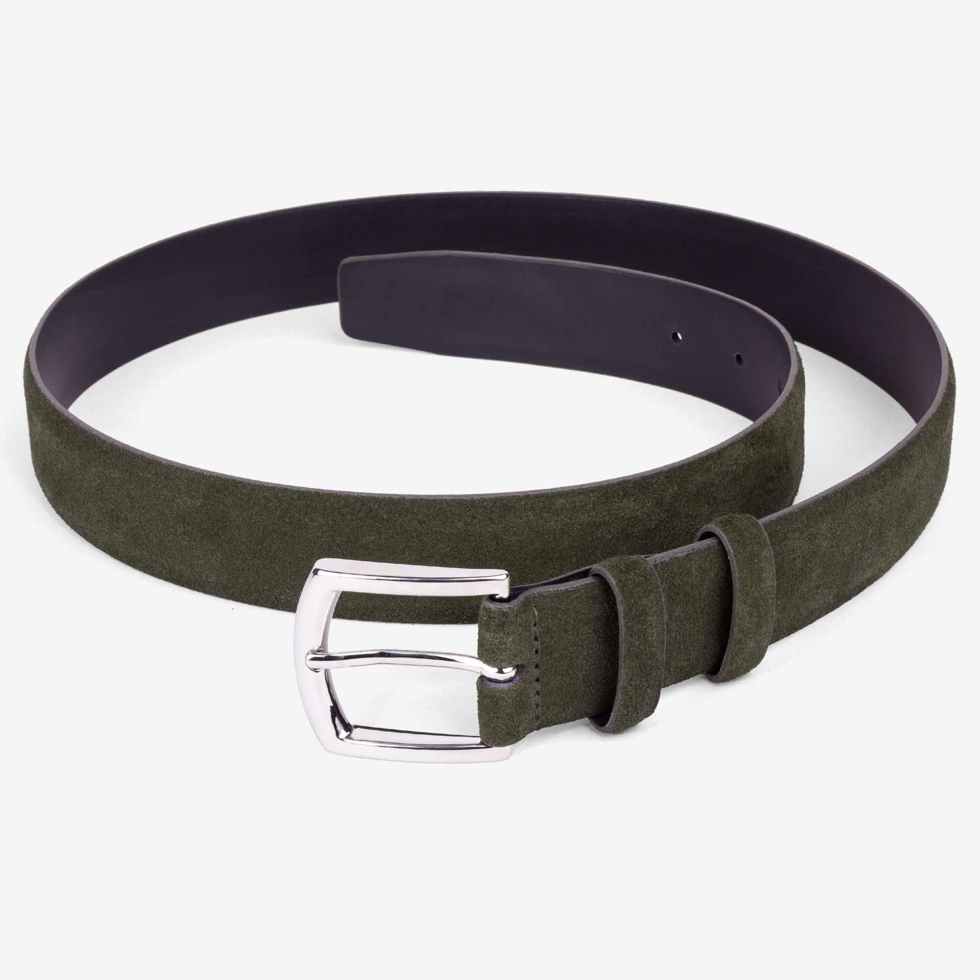 Giuseppe-Classic-Suede-Belt-Green-Men-3
