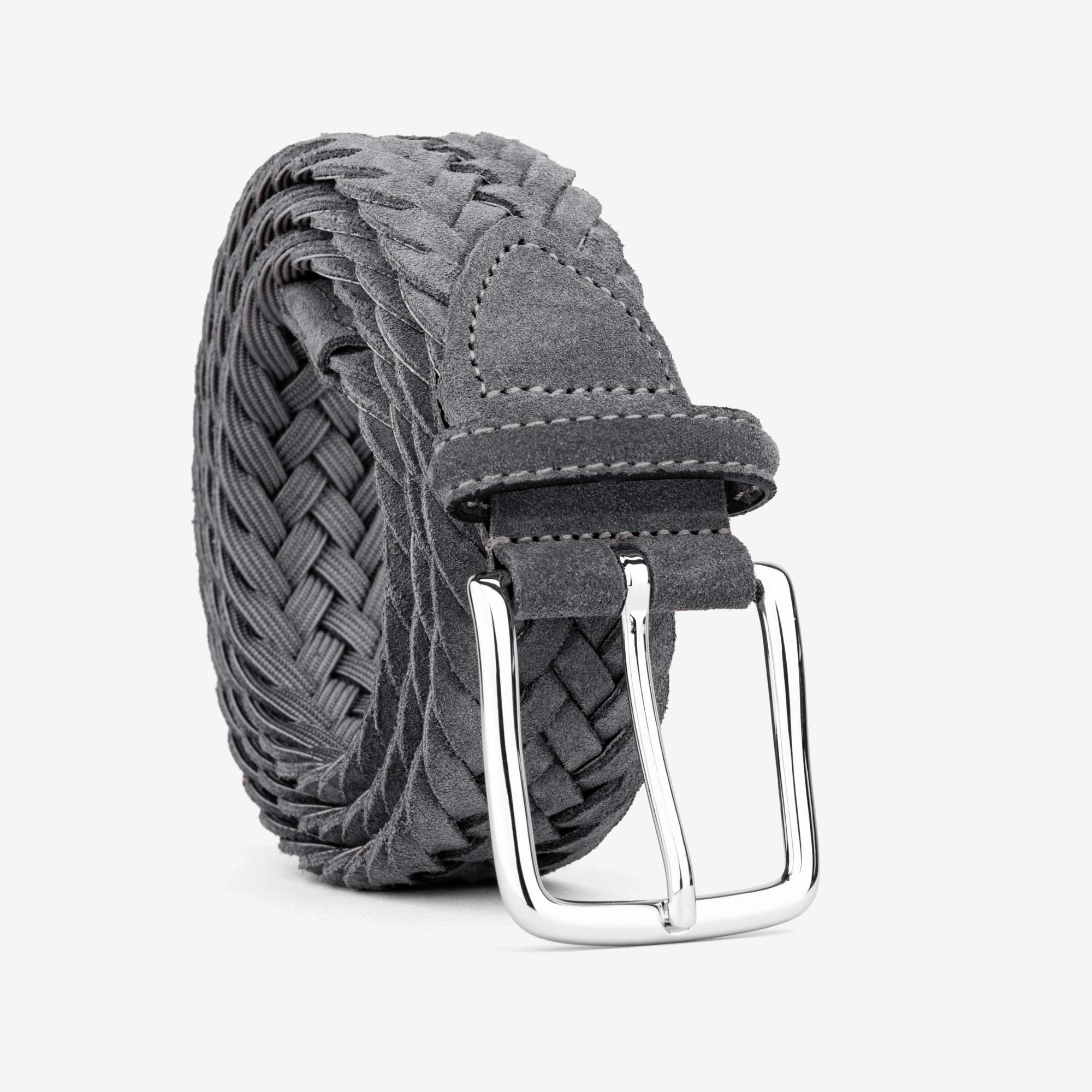 Massimo-Braided-Suede-Belt-Grey-Men-1