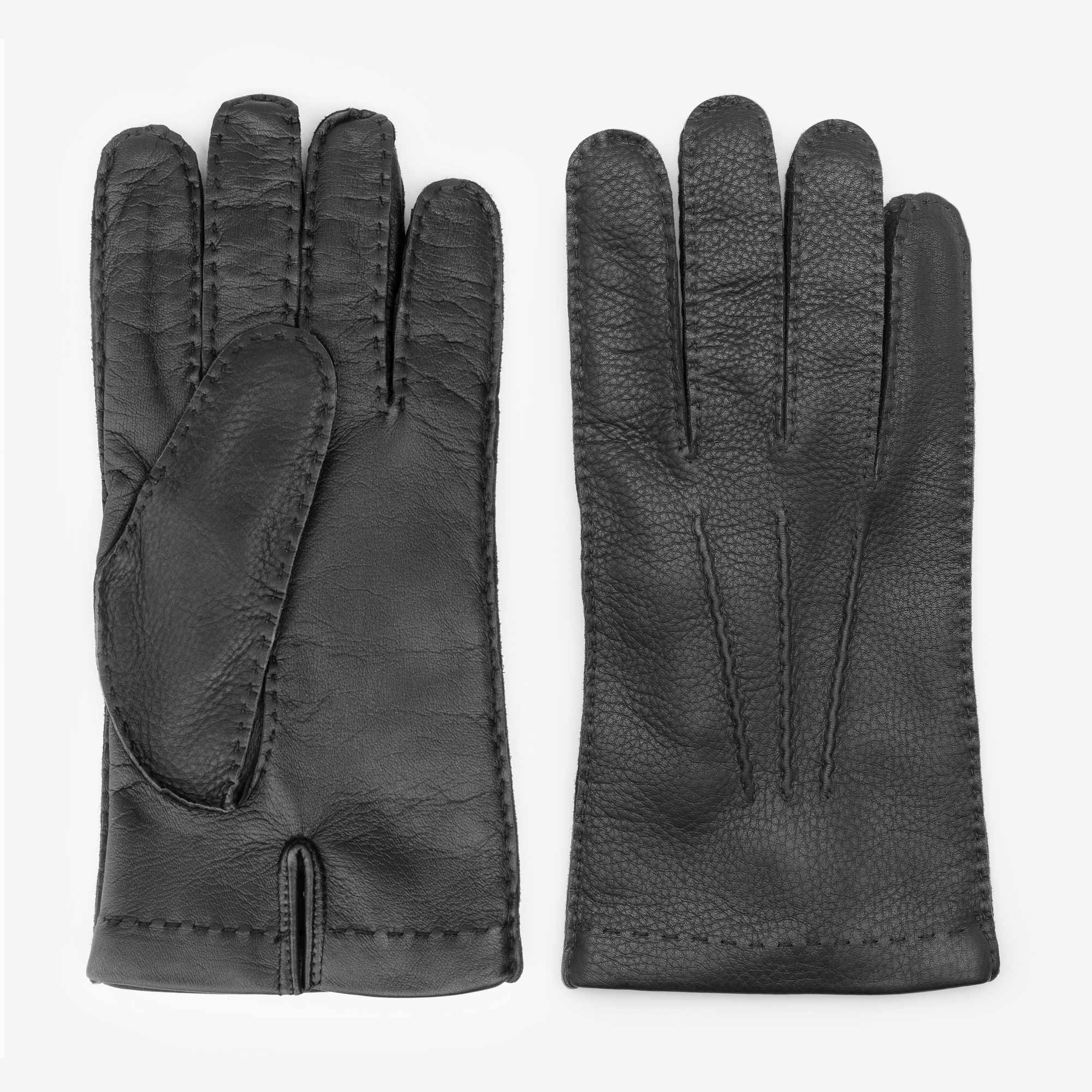 Pierluigi-Deer-Leather-Gloves-Black-9