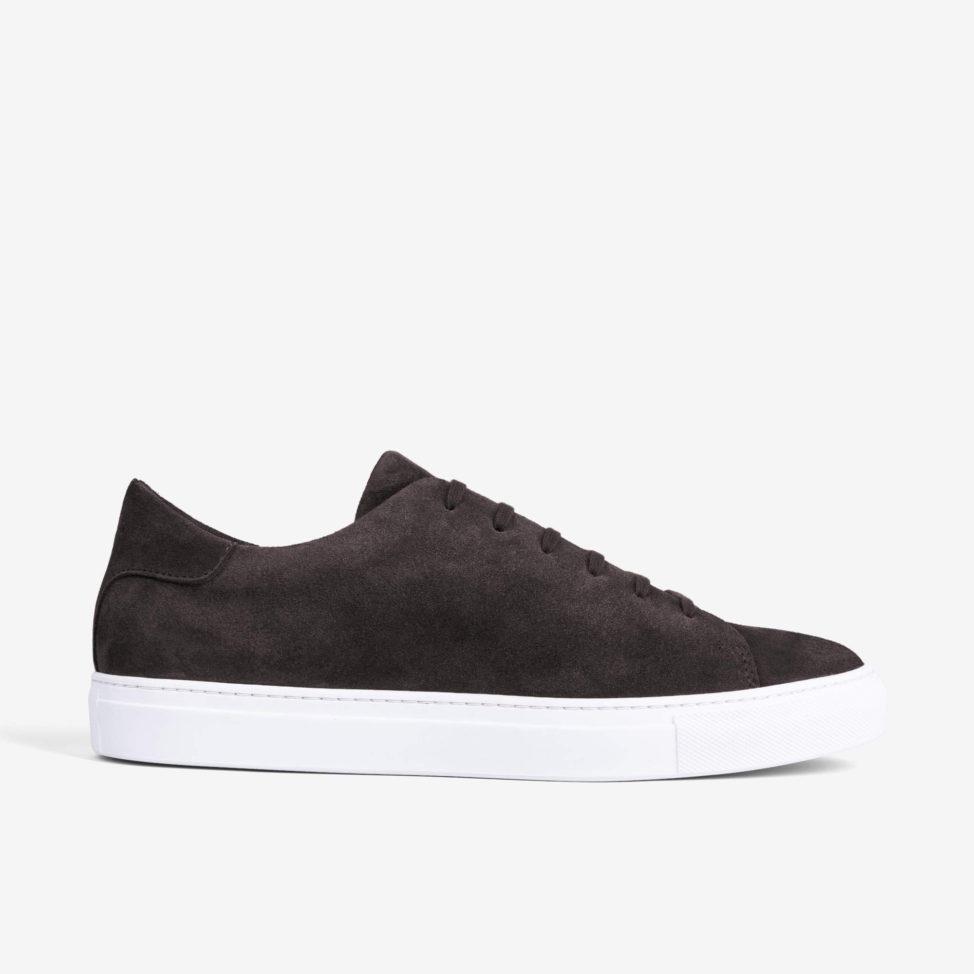 Men's Low-Top Suede Sneakers Dark Brown - Rafael | Dalgado