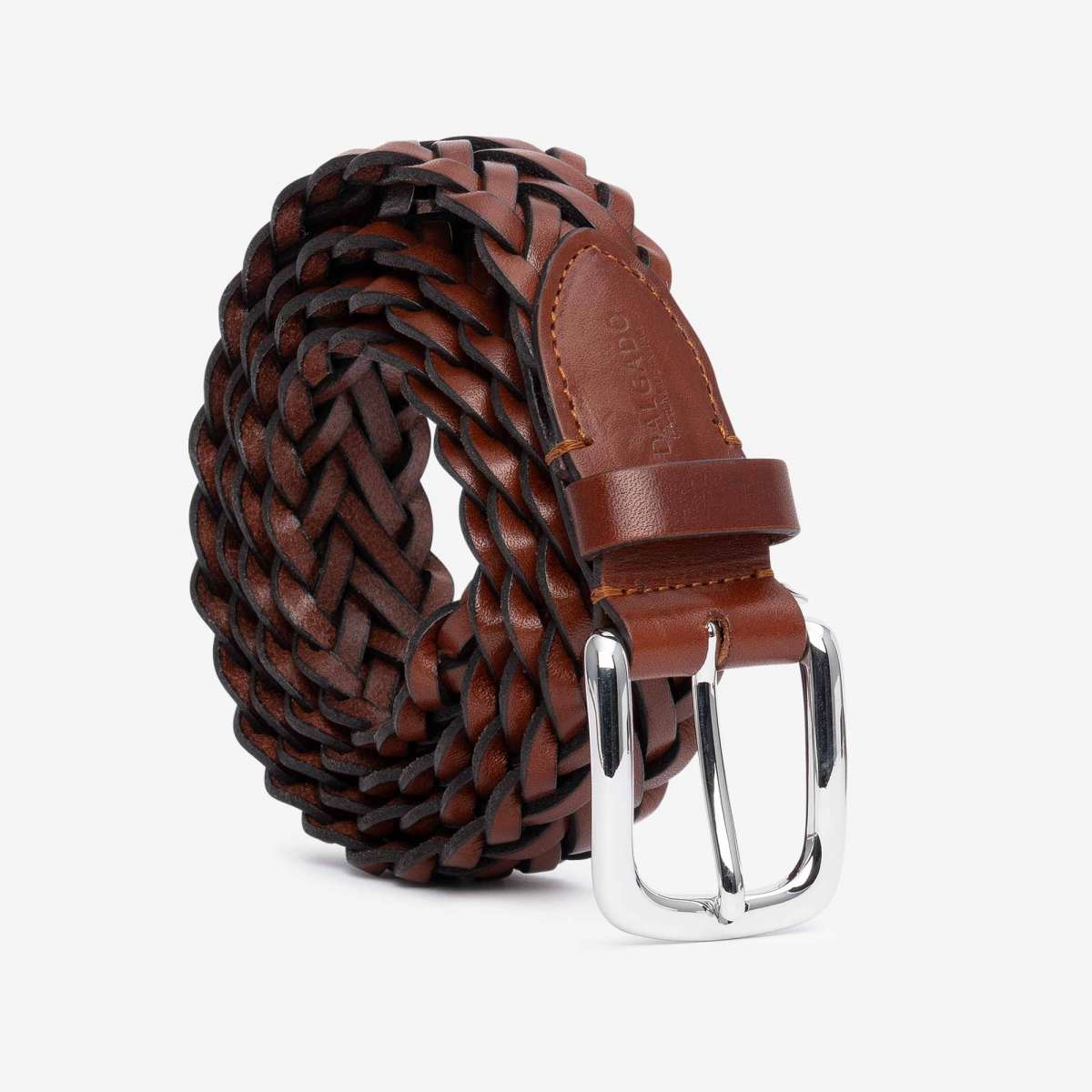 leather weave belt