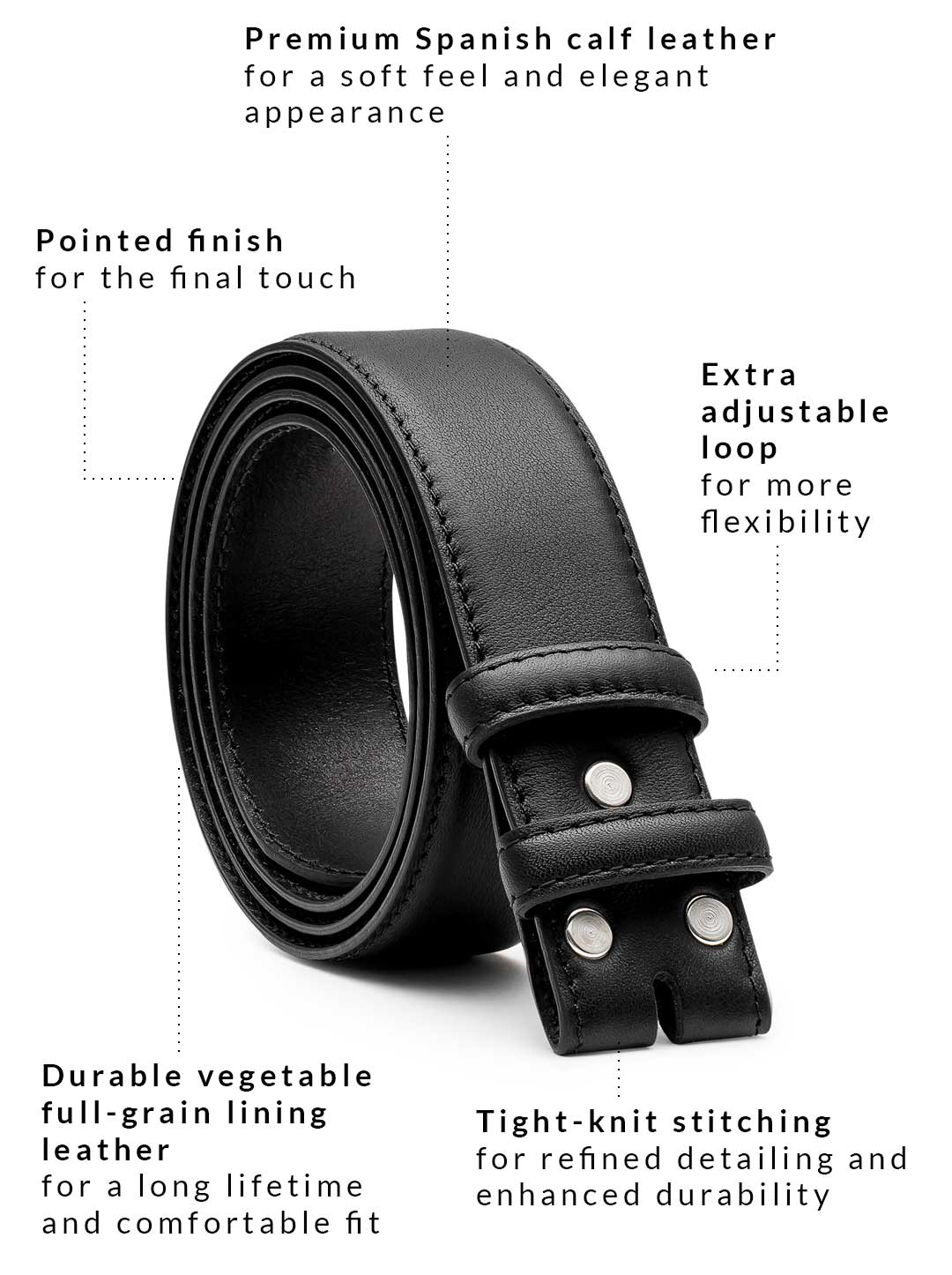 Black Box Calf Premium Full Grain Leather 