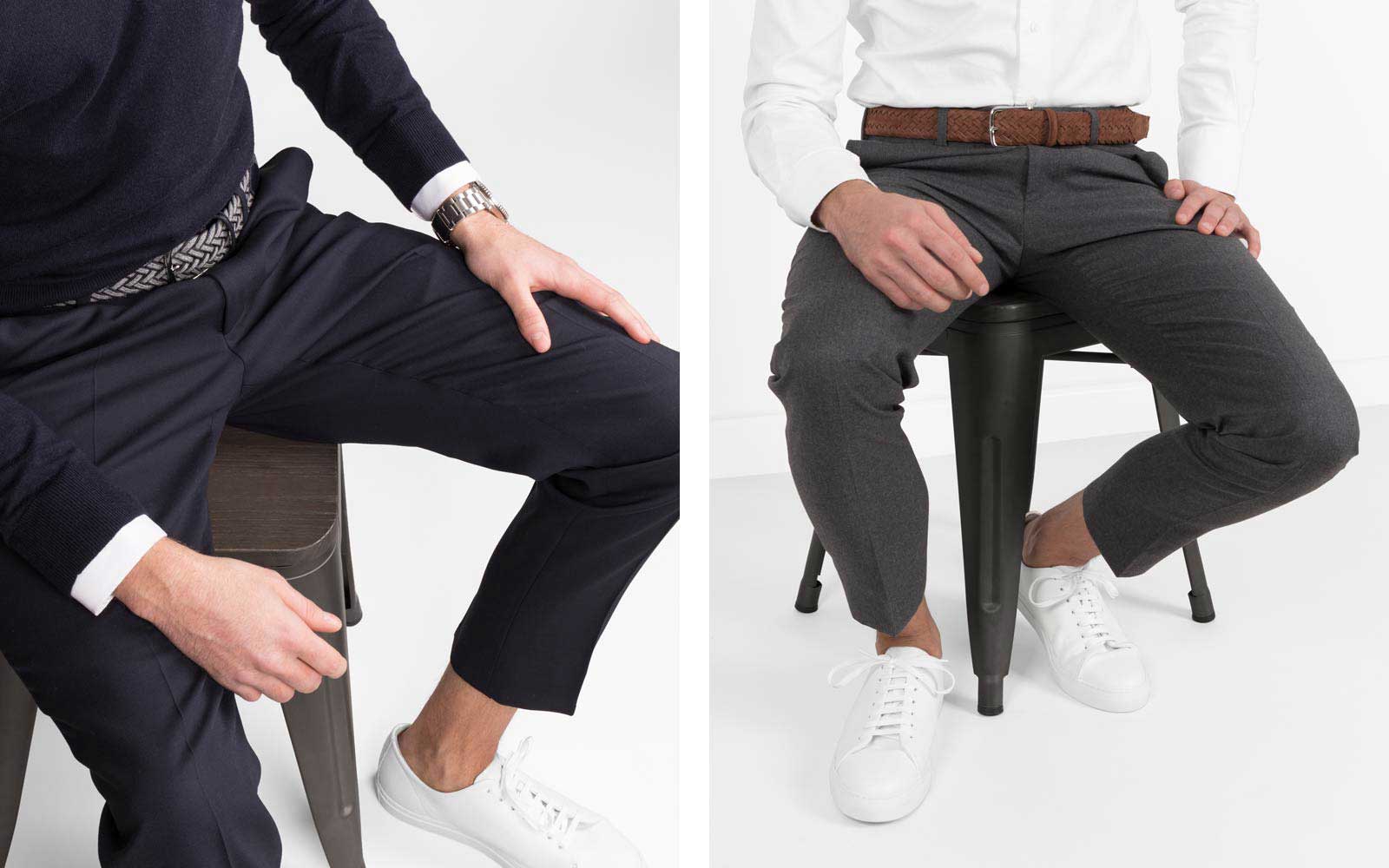 what color belt to wear with white shoes