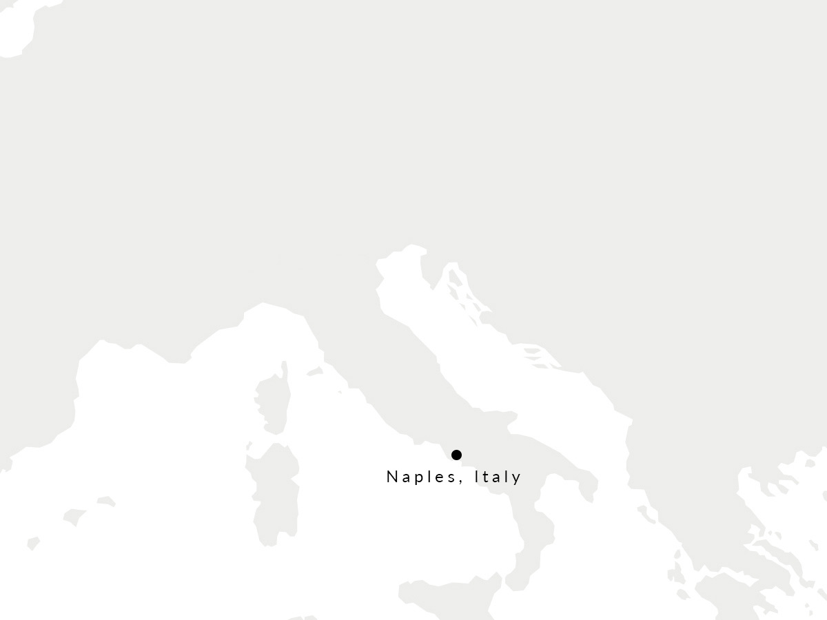 Map showing the location of our Italian glove manufacturer