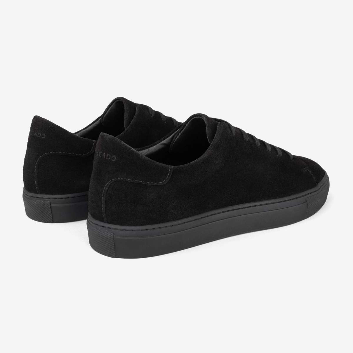 All black fashion suede shoes