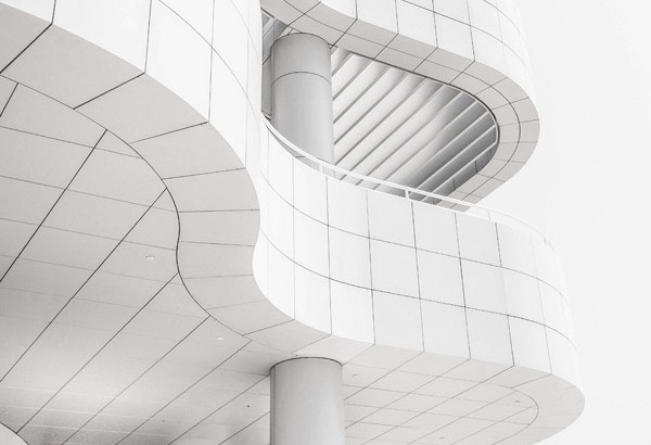 Modernes minimalistisches Gebäude