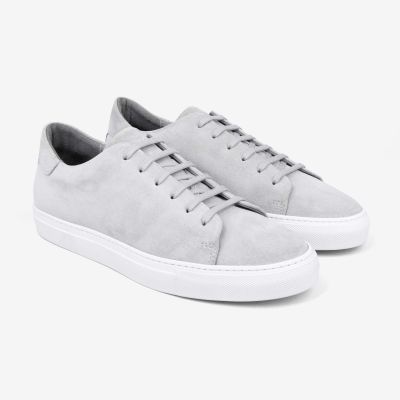 Men's Low-Top Suede Sneakers Grey - Norberto | Dalgado