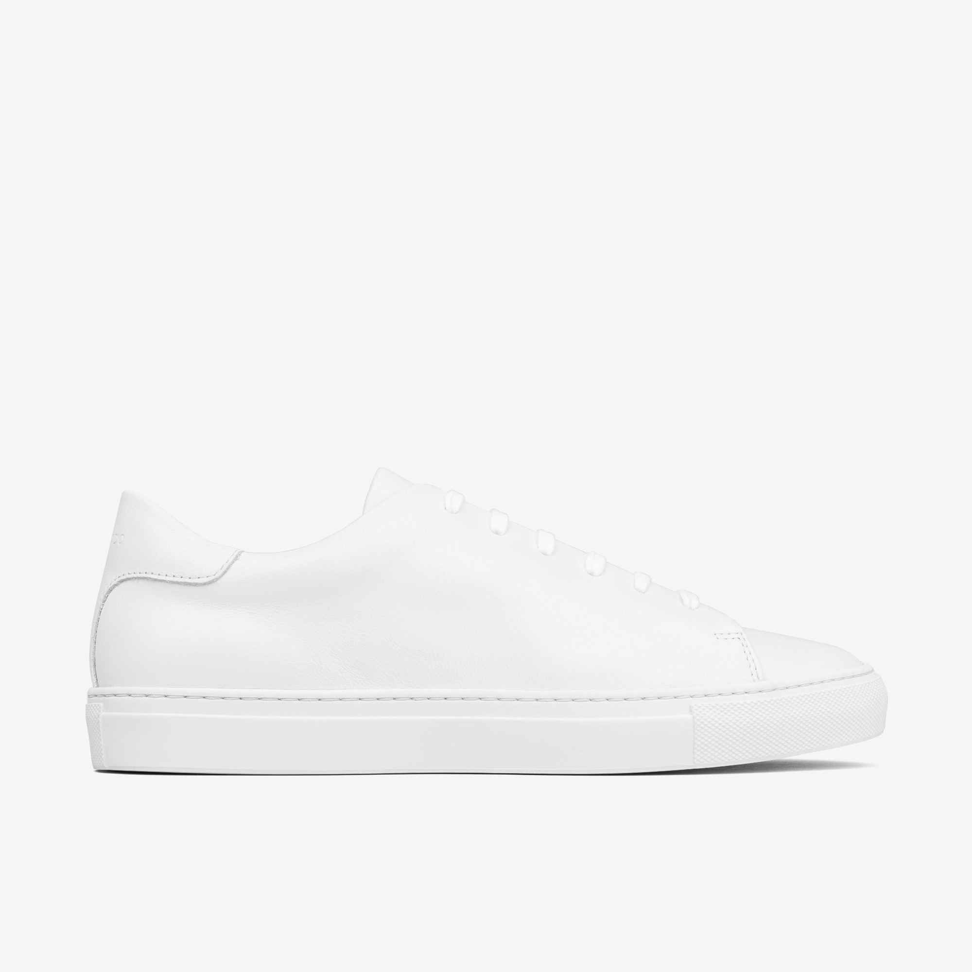 Men's Leather Sneakers White Elio | Dalgado